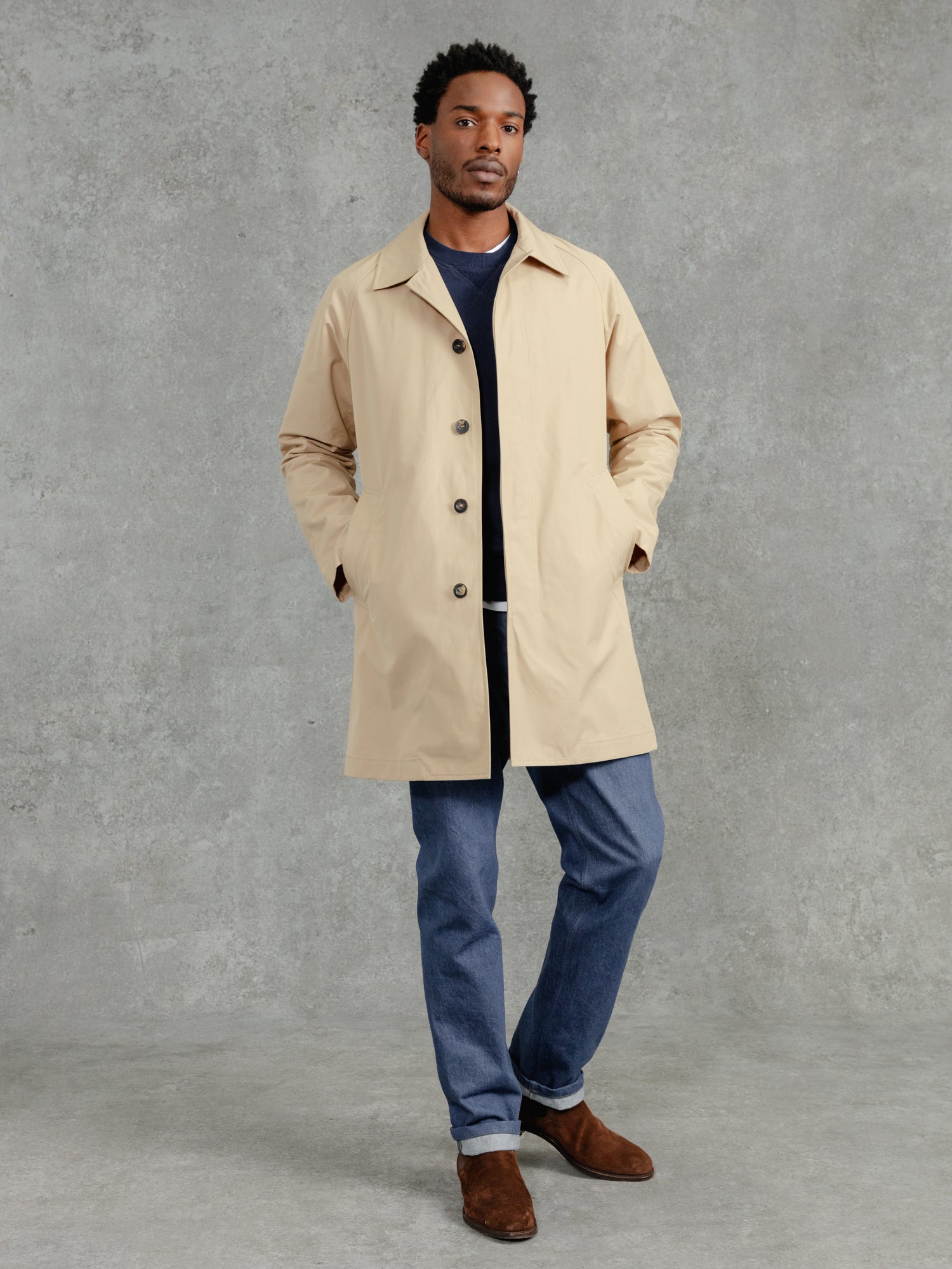 The Ventile Raglan Raincoat Natural