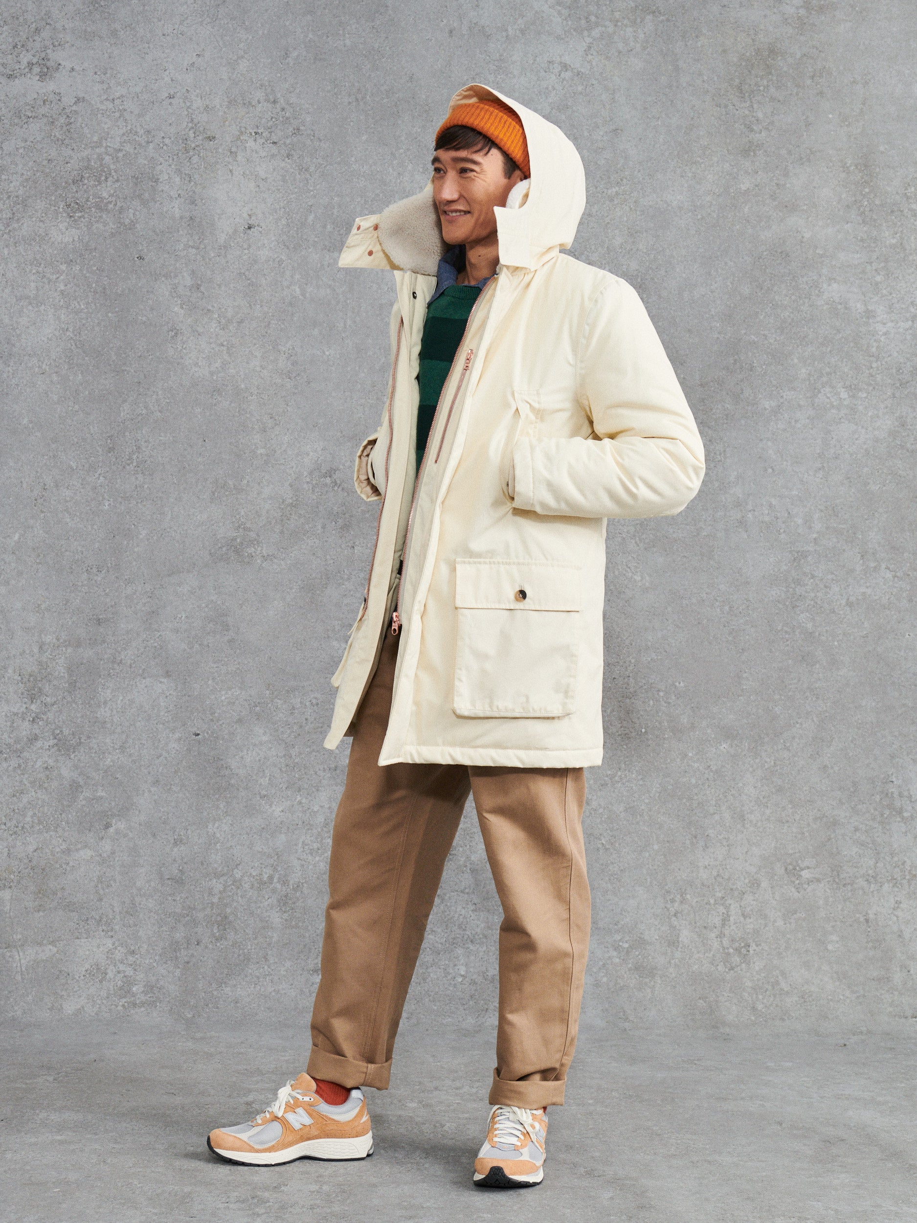 The Ventile Frobisher Parka Men s Luxury Winter Coat Private White V.C