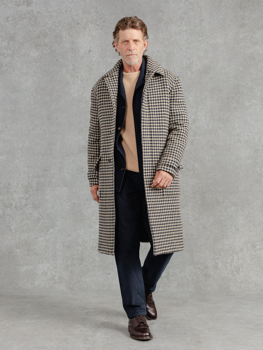 The Deluxe Belted Overcoat - Houndstooth – PrivateWhite V.C.