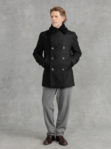 Pea coat collar hotsell