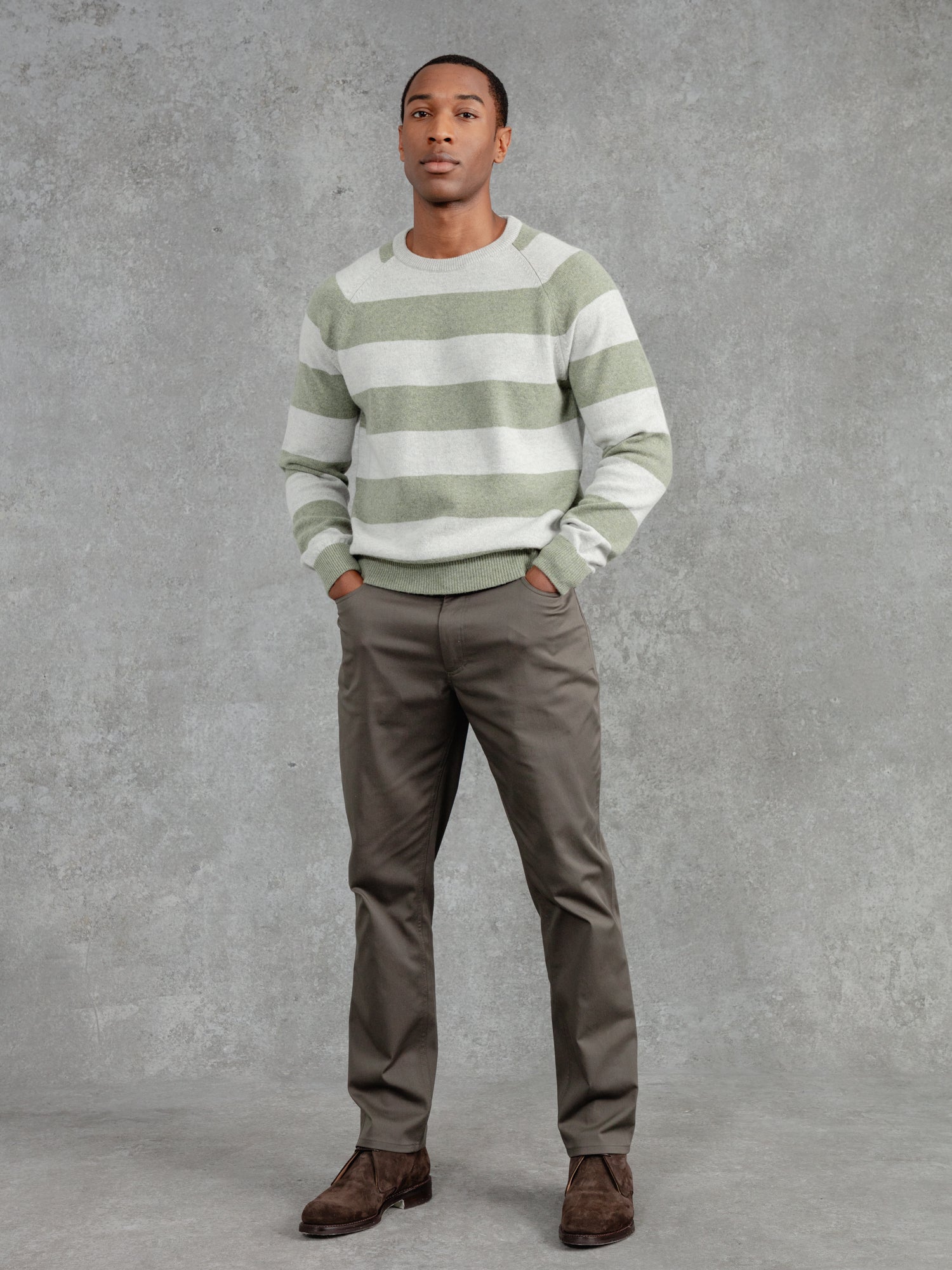 The Merino Wool Striped Sweatshirt – PrivateWhite V.C.