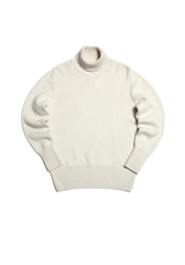 The Cashmere Submariner Rollneck - Ivory