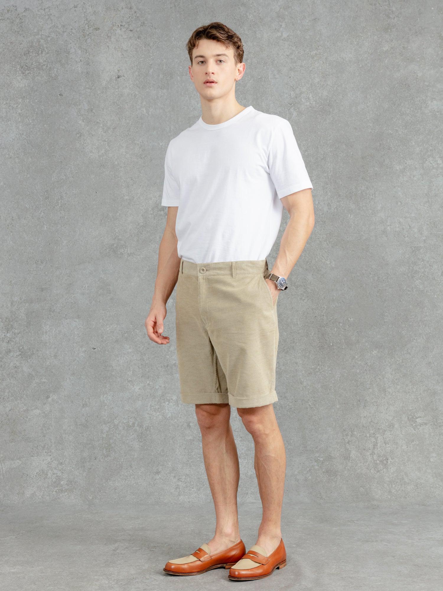 Drakes London Needlecord Corduroy SS21 Chino Shorts 6” 36 shops