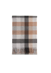 The Cashmere Check Scarf - Gold Check