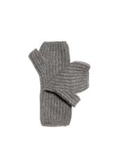 The Cashmere Wrist Warmers - Cobble Grey