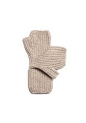 The Cashmere Wrist Warmers - Pebble