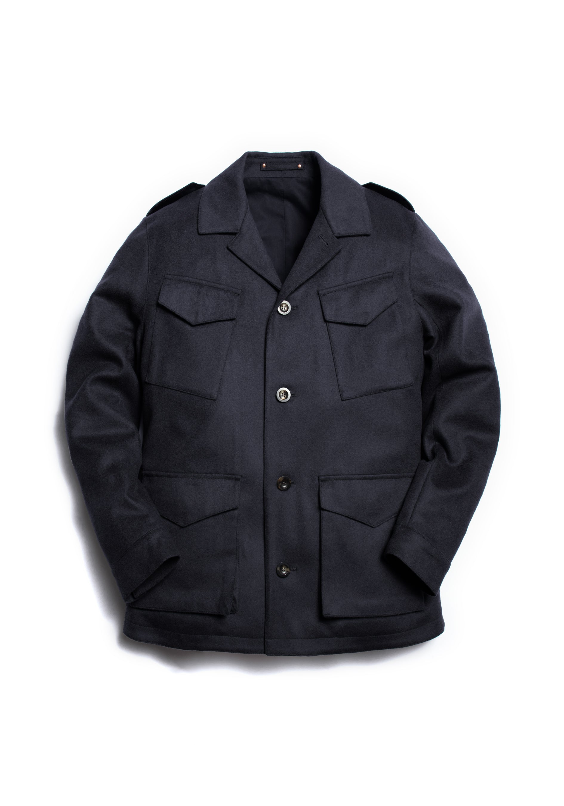 The Doeskin Revere Field Jacket Navy 2 XS