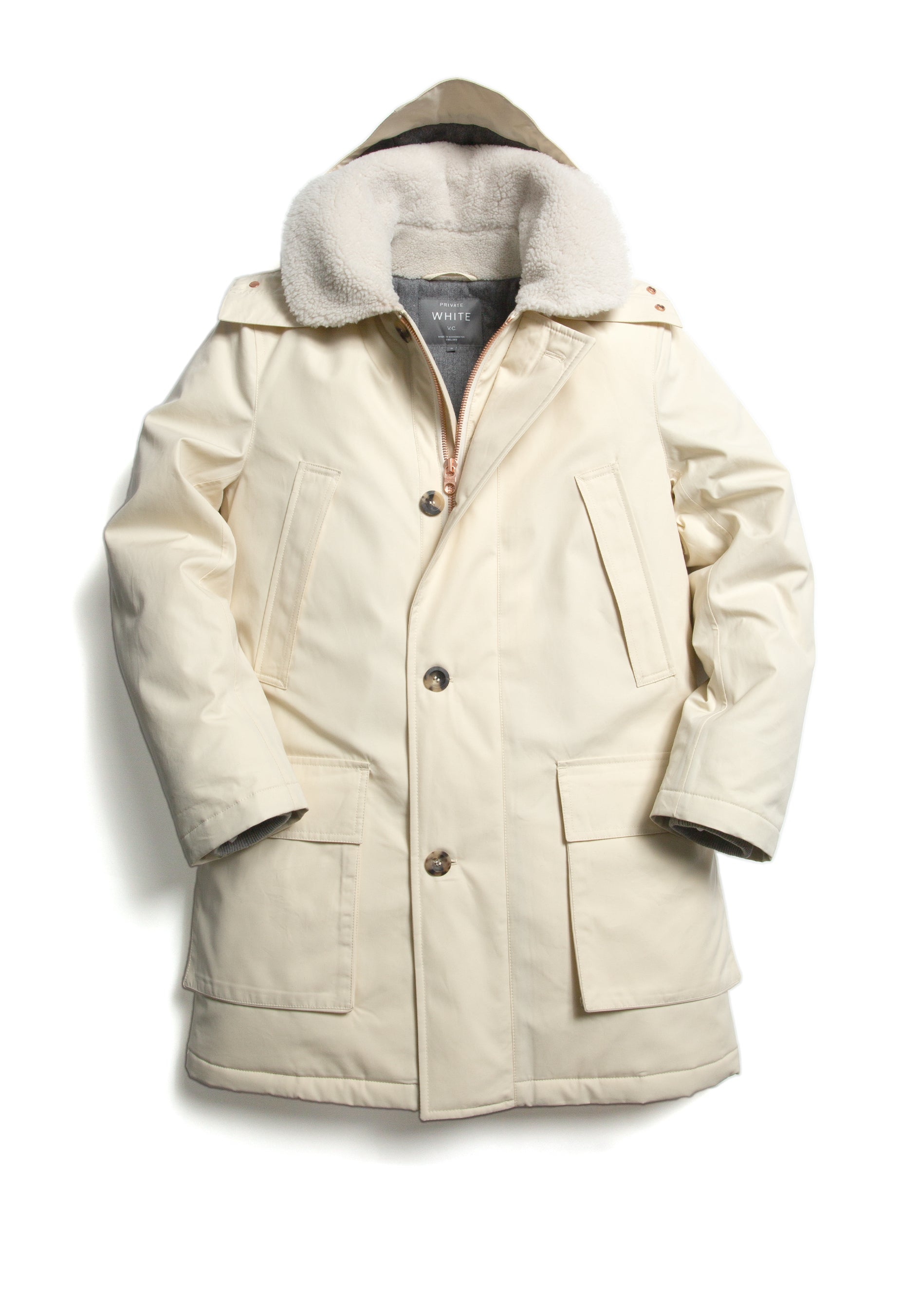 East 17 white parka best sale