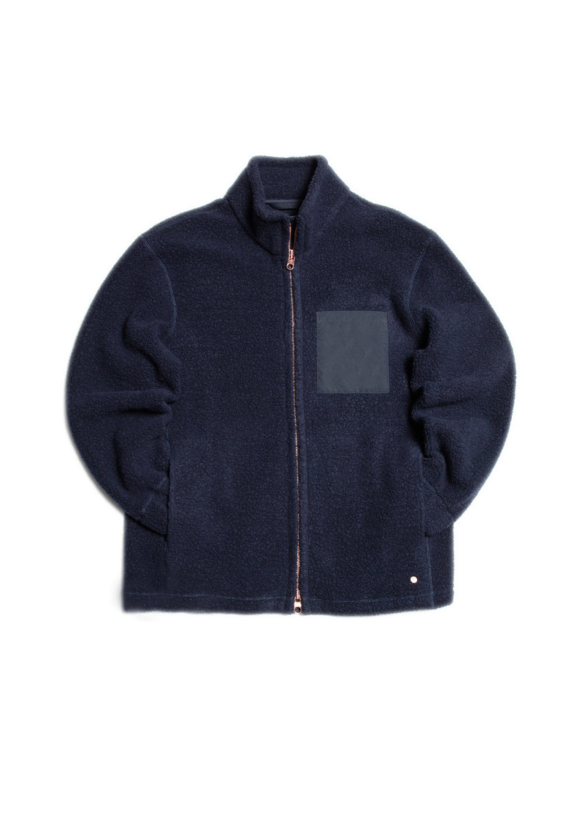 The Zip Up Fleece Jacket - Ink – PrivateWhite V.C.