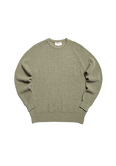 The Cashmere Raglan Crew Neck - Willow